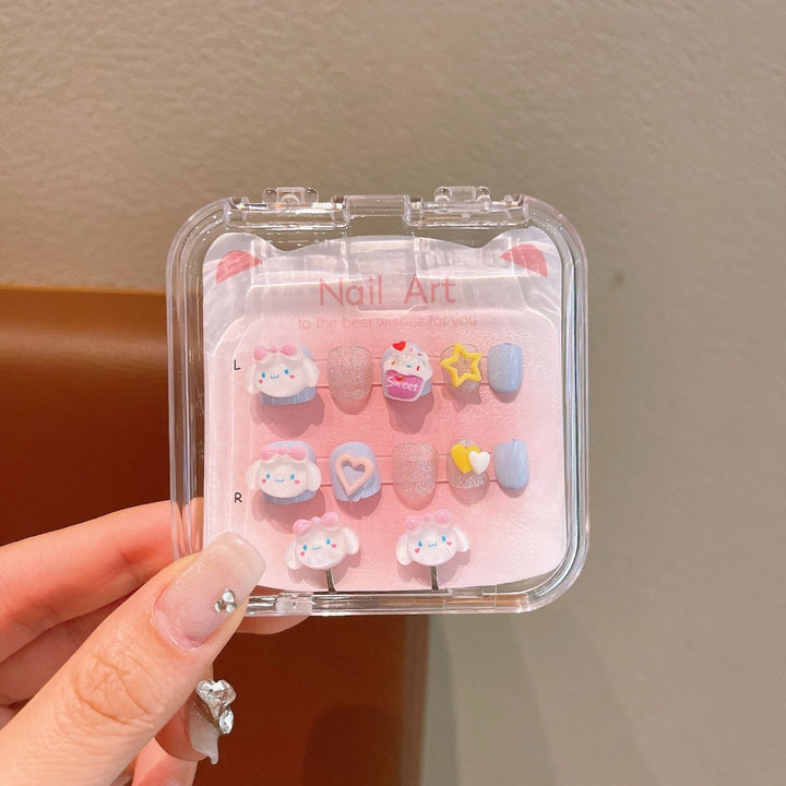 Artificial nails with sweet character design Stornfield