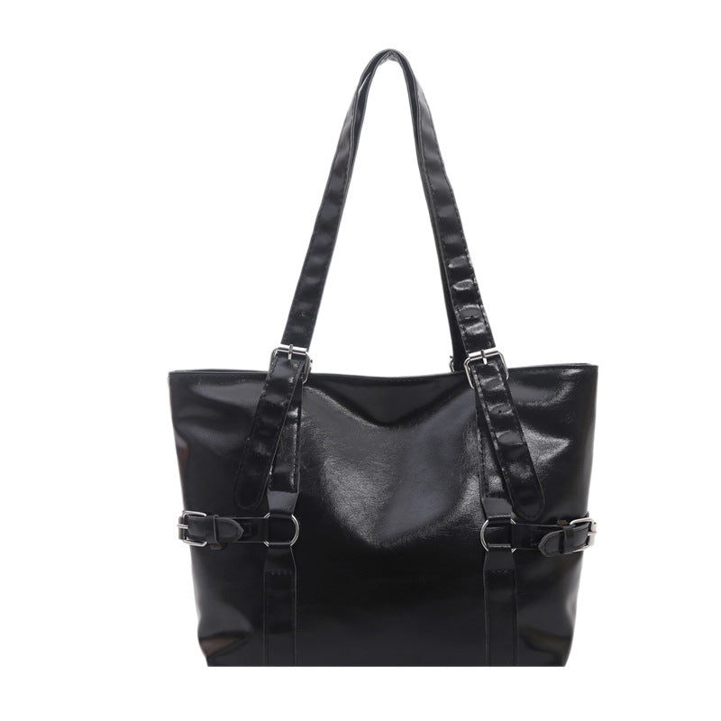 Stylish Faux Leather Shoulder Bag