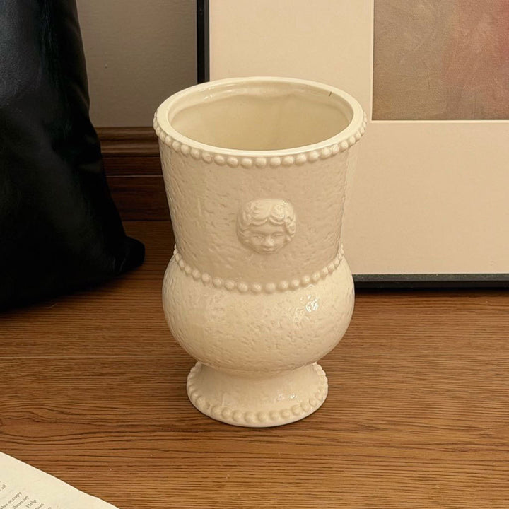 Decorative Faced Ceramic Planter