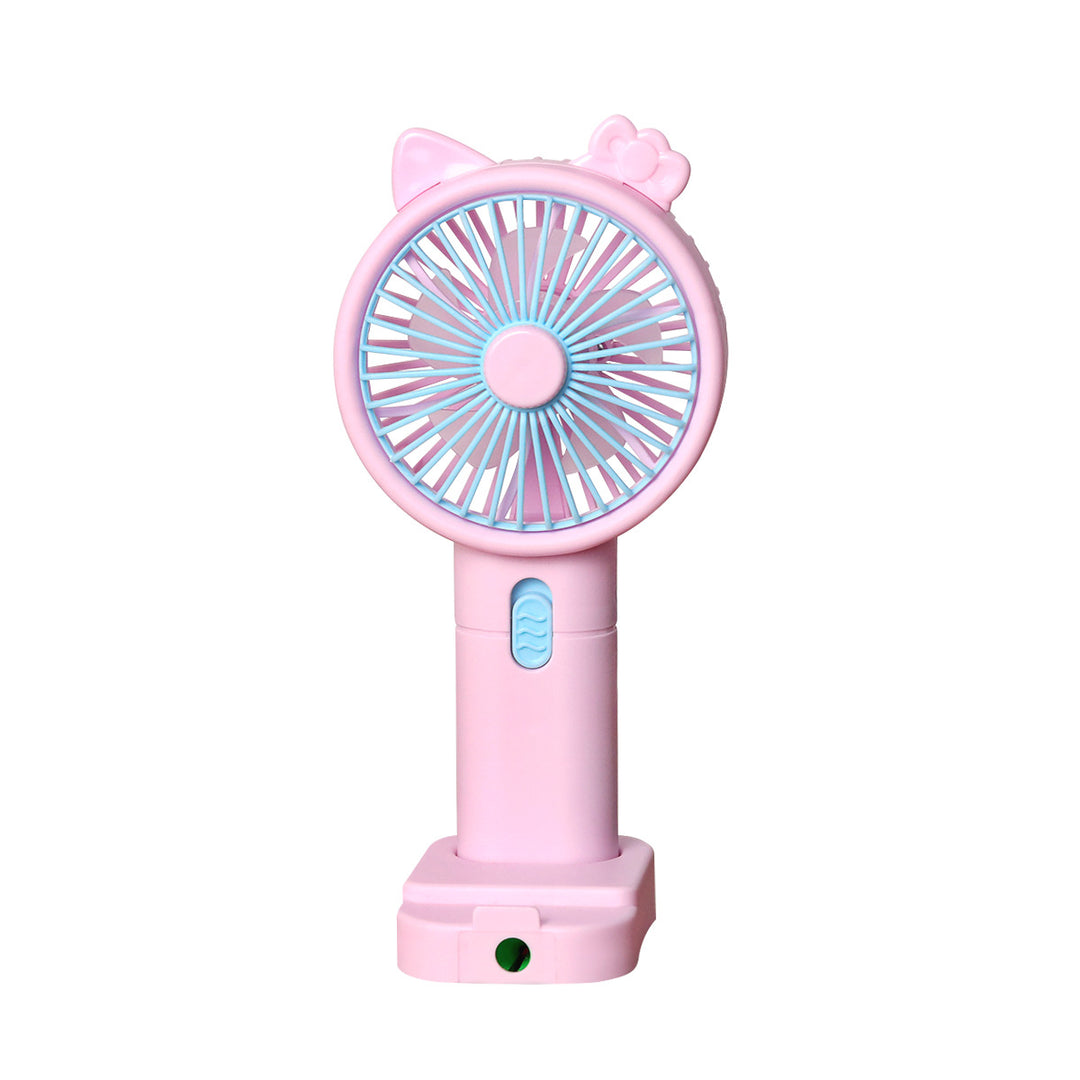 Unisex Portable Handheld Fan with Creative Cat Ears Design Stornfield
