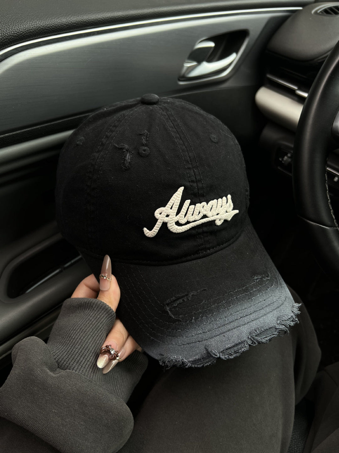 Women's Distressed Graphic Baseball Cap Stornfield