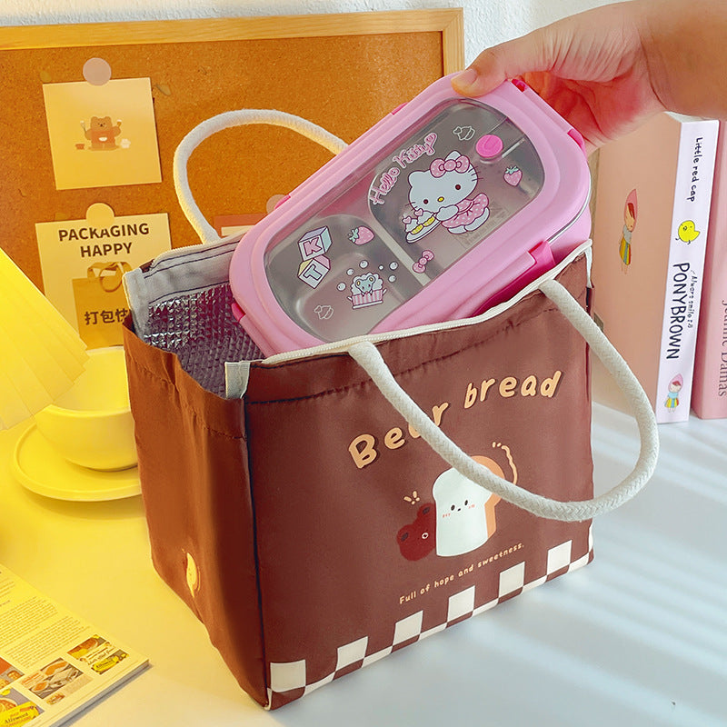 Cute Cartoon-Themed Insulated Lunch Bag