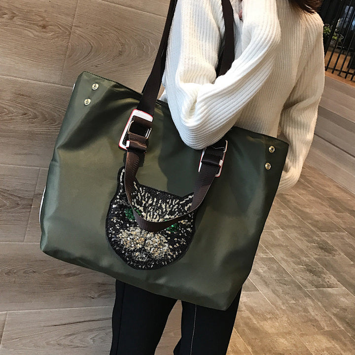 Stylish shoulder bag with unique cat motif Stornfield