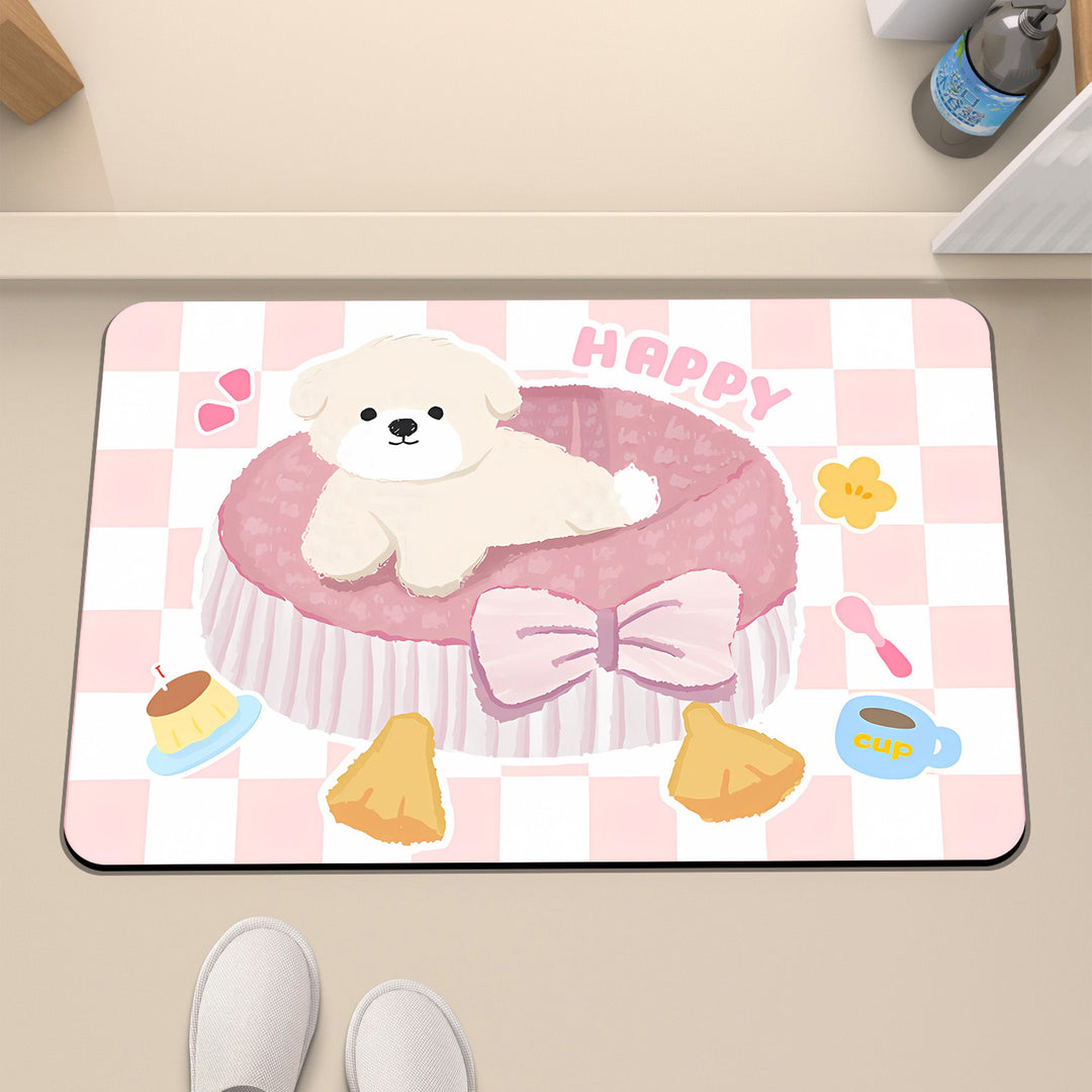 Playful Pet-Themed Floor Mat