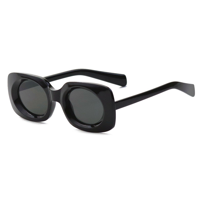 Contemporary Matte Square Sunglasses Stornfield