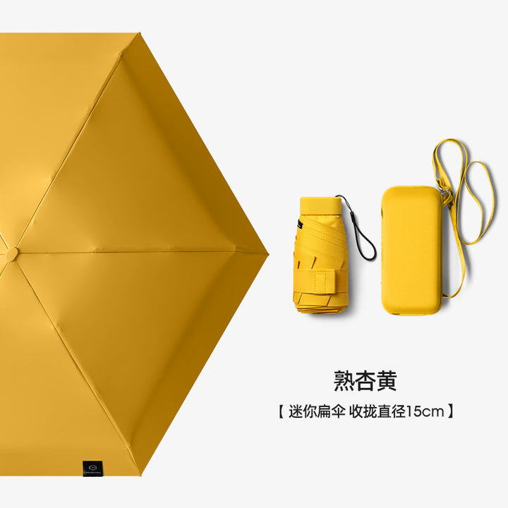 Women's compact rain and sun protection umbrella with carrying case Stornfield