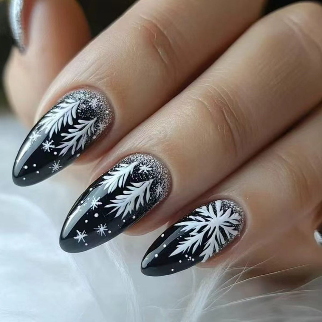 Elegant Artificial Nails in Christmas Design Stornfield