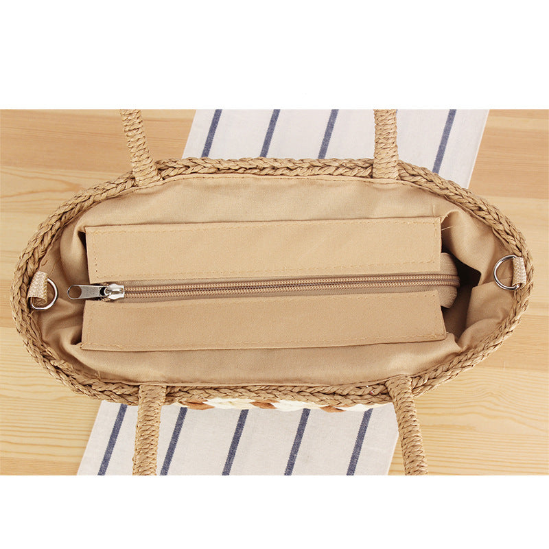 Braided Designer Handbag with Removable Shoulder Strap Stornfield