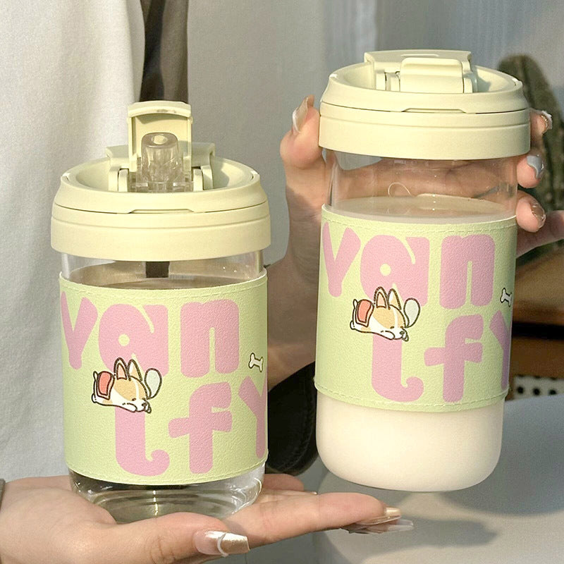 Ladies Insulated Drinking Cup with secure flip closure and cute cat design Stornfield