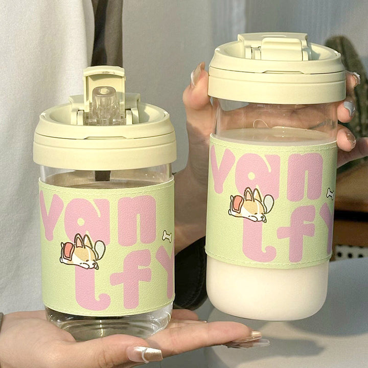 Ladies Insulated Drinking Cup with secure flip closure and cute cat design Stornfield