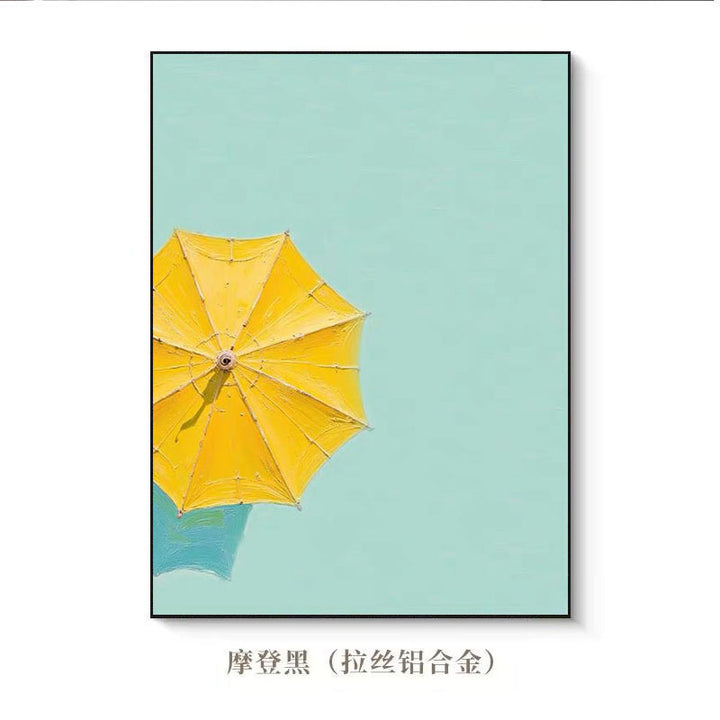 Summer Beach Umbrella Art Print
