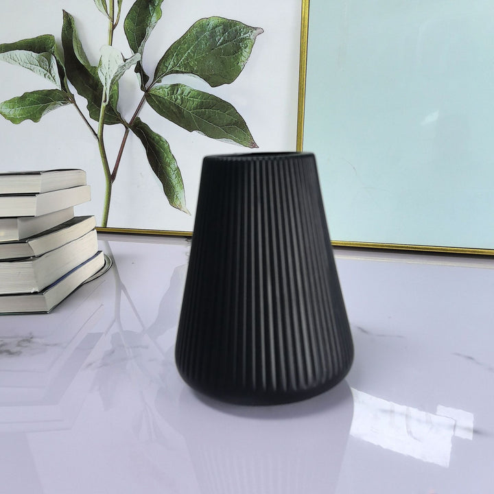 Textured Ribbed Decorative Vase Set Stornfeild