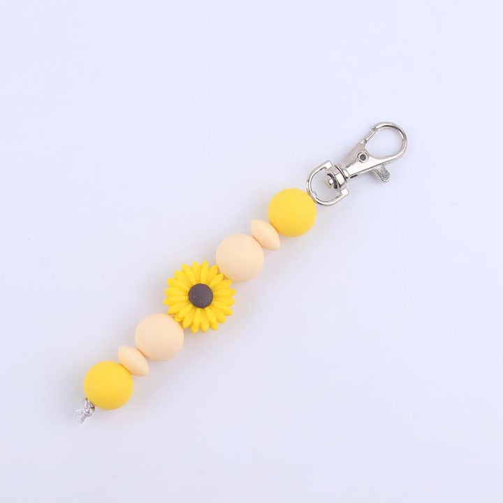 Decorative Silicone Beaded Keychain Holder Stornfield