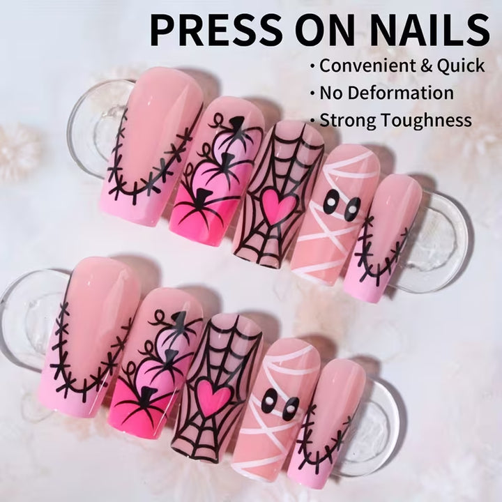 Halloween-Themed Art Nail Set Stornfield