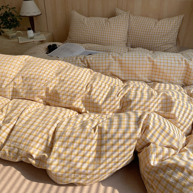 Striped Cotton Duvet Cover Set