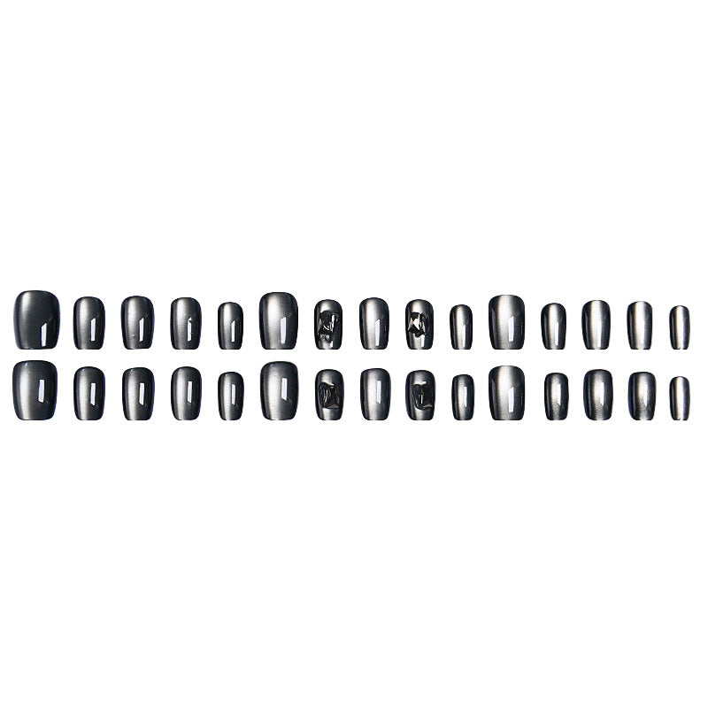 Artificial nails with trendy metallic design Stornfield