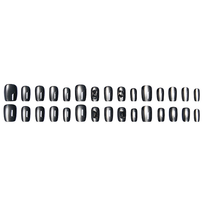 Artificial nails with trendy metallic design Stornfield