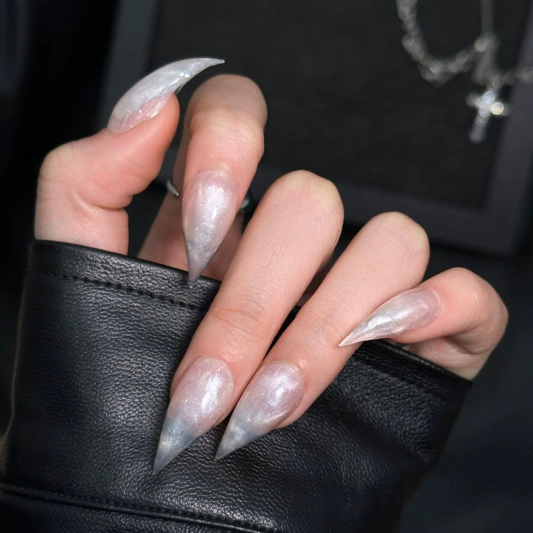 Glitter Gradient Stiletto Press-On Nails