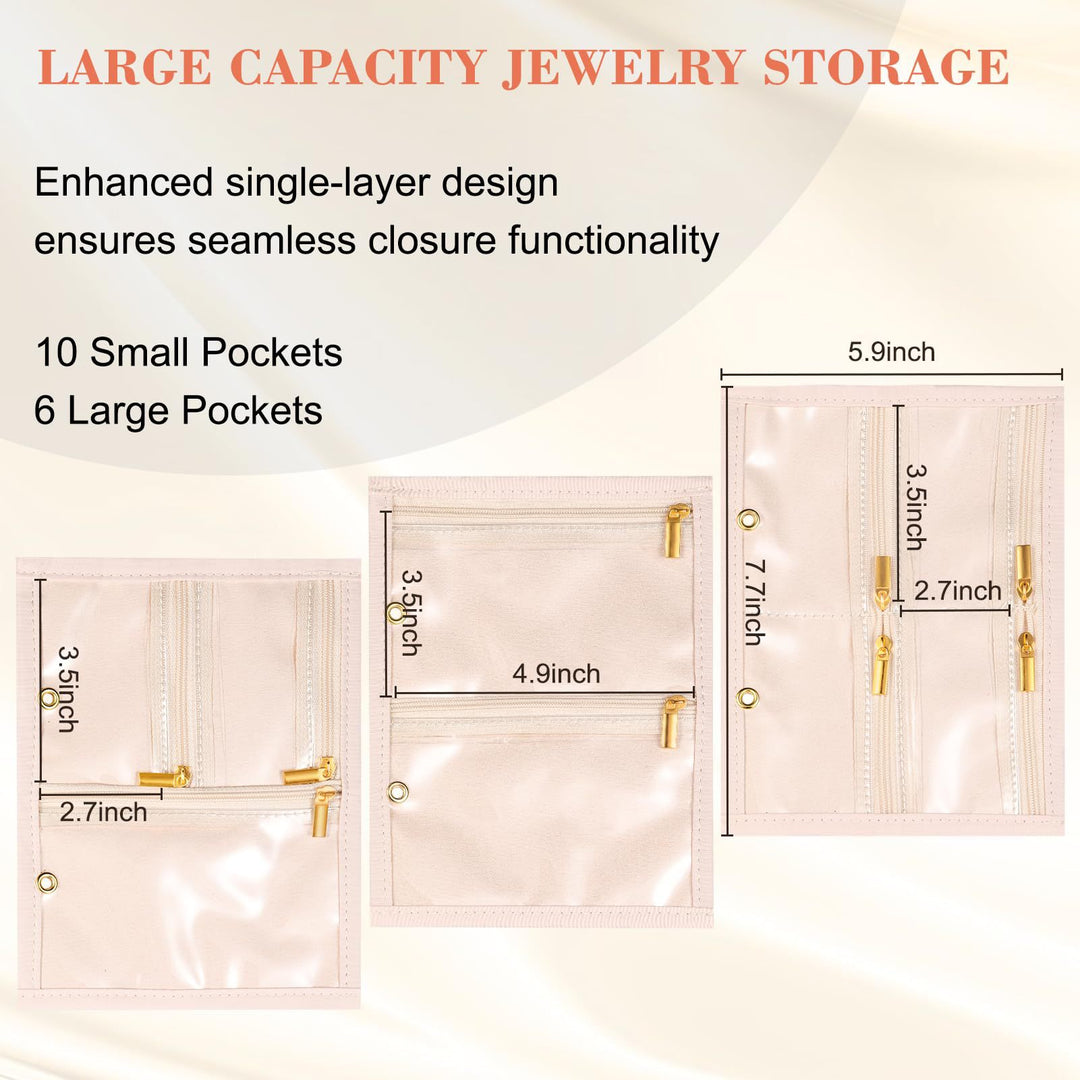 Women's elegant jewelry organizer with transparent compartments Stornfield
