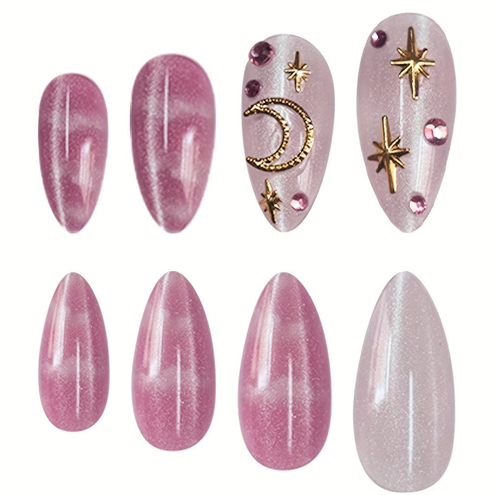 Celestial-Themed Decorative Press-On Nails Stornfield