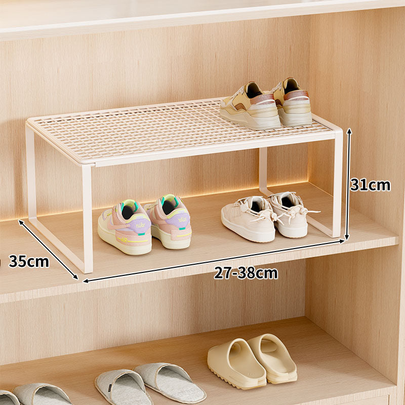 Adjustable Expandable Metal Shoe Shelf Organizer