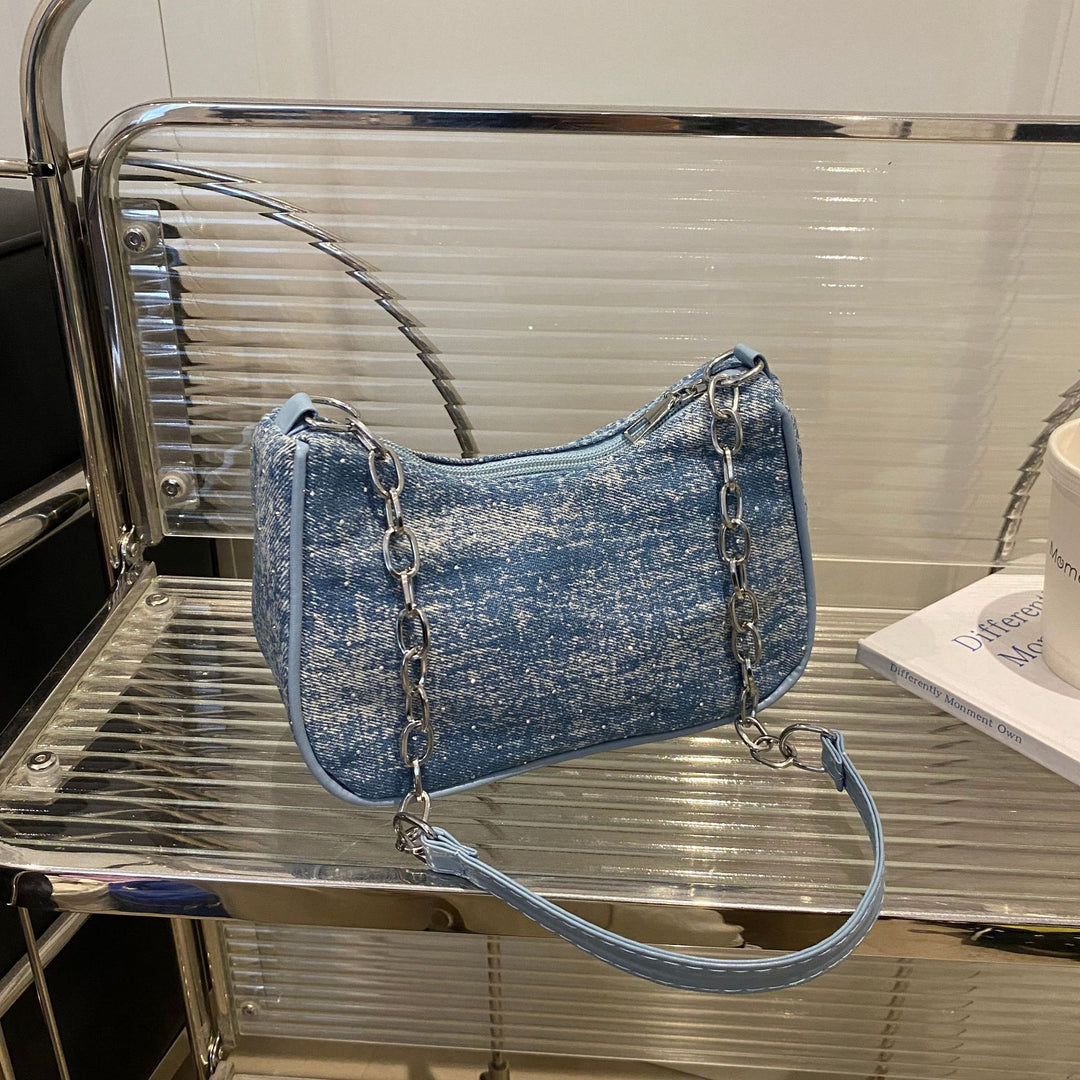 Stylish Chain-Handled Hobo Bag Stornfield