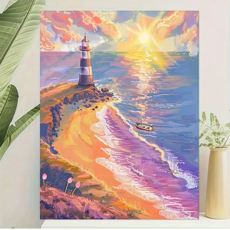 Scenic Lighthouse Canvas Wall Art Stornfield