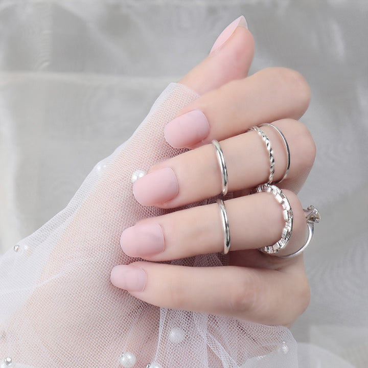 Matte Press-On Nail Set Stornfield