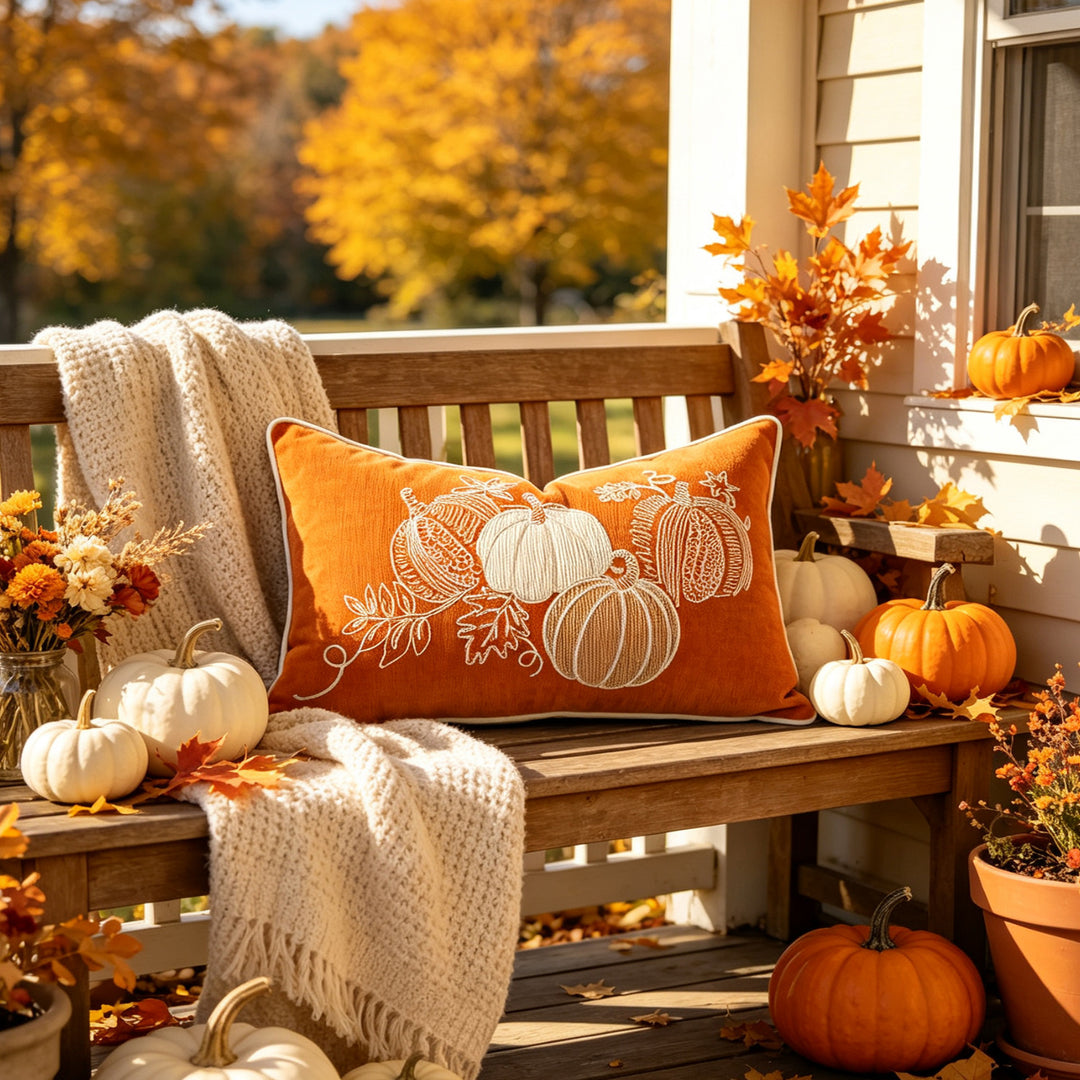Decorative Pumpkin Throw Pillow