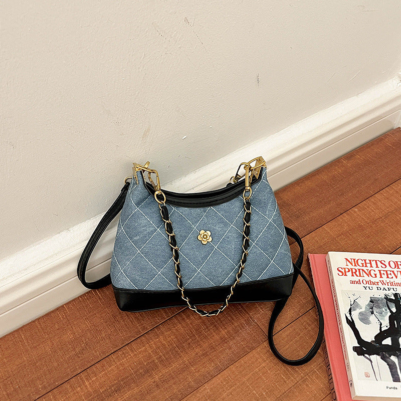 Quilted Faux Leather Shoulder Bag