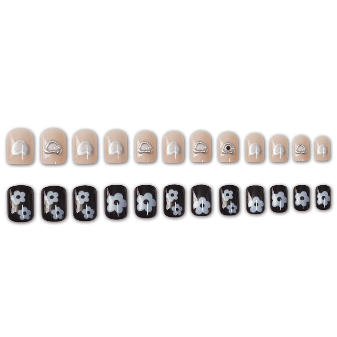 Artistic Heart-Inspired Nail Art Extensions Stornfield