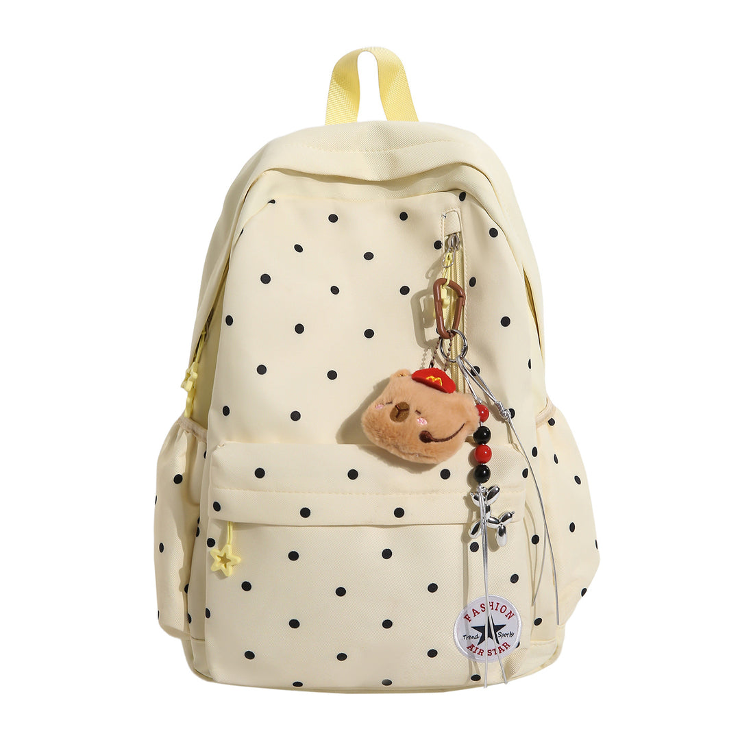 Playful Polka Dot Casual Backpack Stornfield