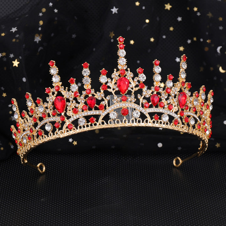Women Elegant Crystal Tiara with Filigree Design Stornfield