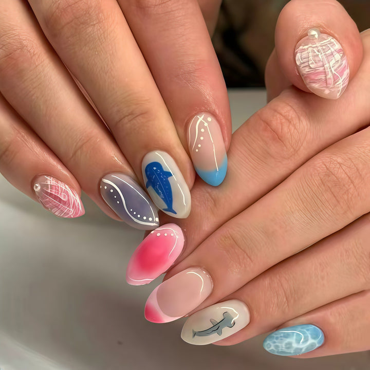 Creative Ocean-Themed Nail Art Stornfield