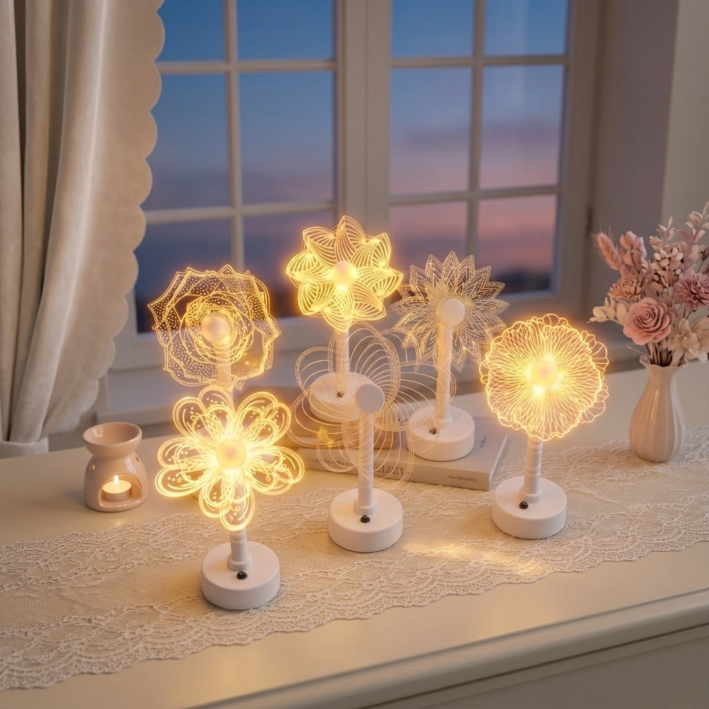 LED Flower Table Lamp