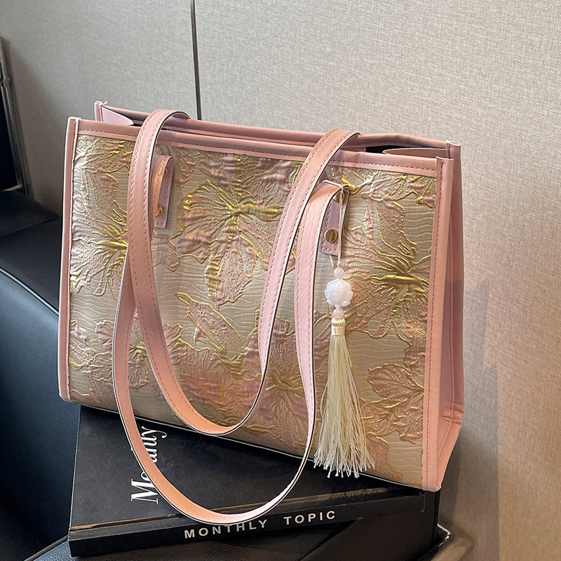 Floral Embroidered Handbag