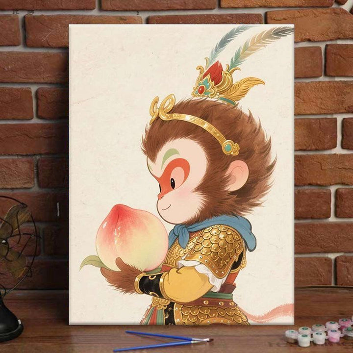 Whimsical Monkey Adventure Art Print Stornfield