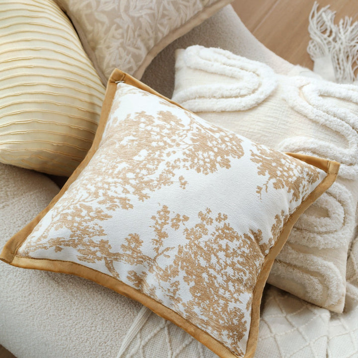 High-quality decorative pillow with elegant leaf pattern