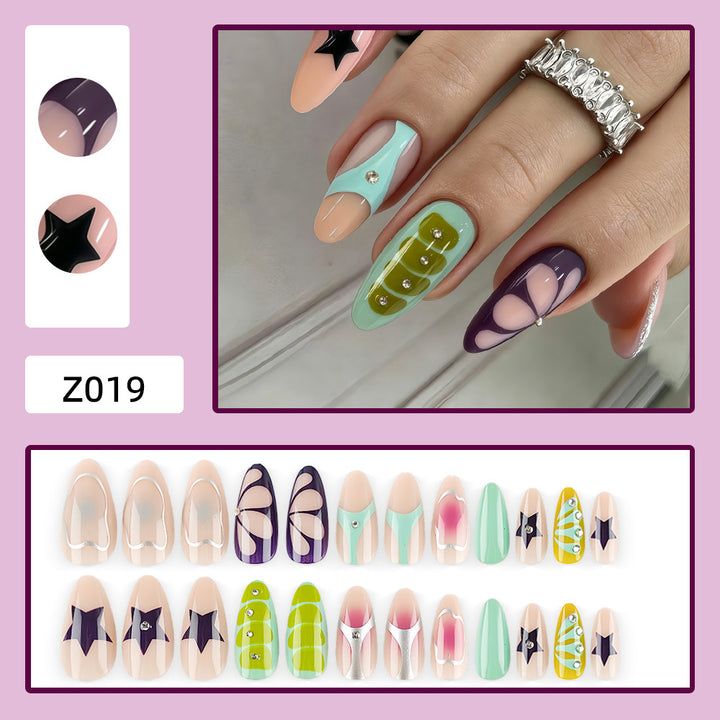 Creative Art Nails with Unique Geometric Designs Stornfield