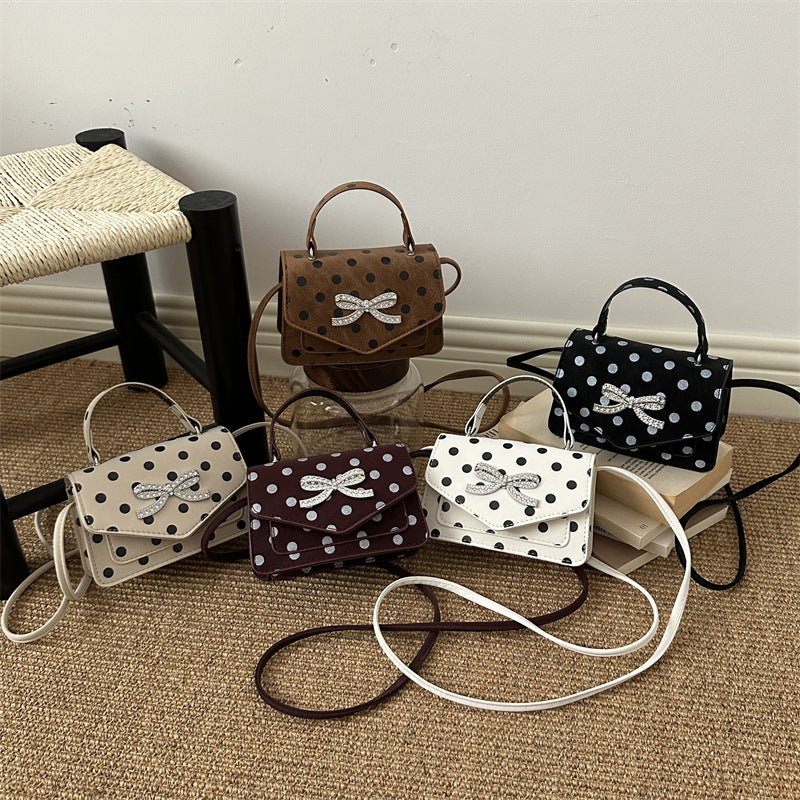 WoElegant Polka Dot Handheld Satchel Bag Stornfield