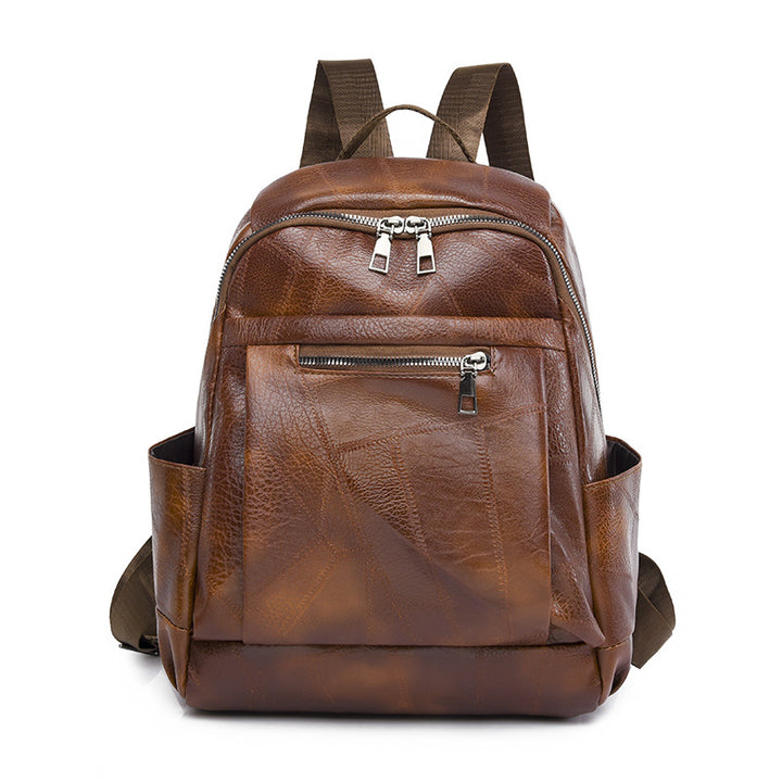 Luxurious Multi-Compartment Leather Backpack Stornfield