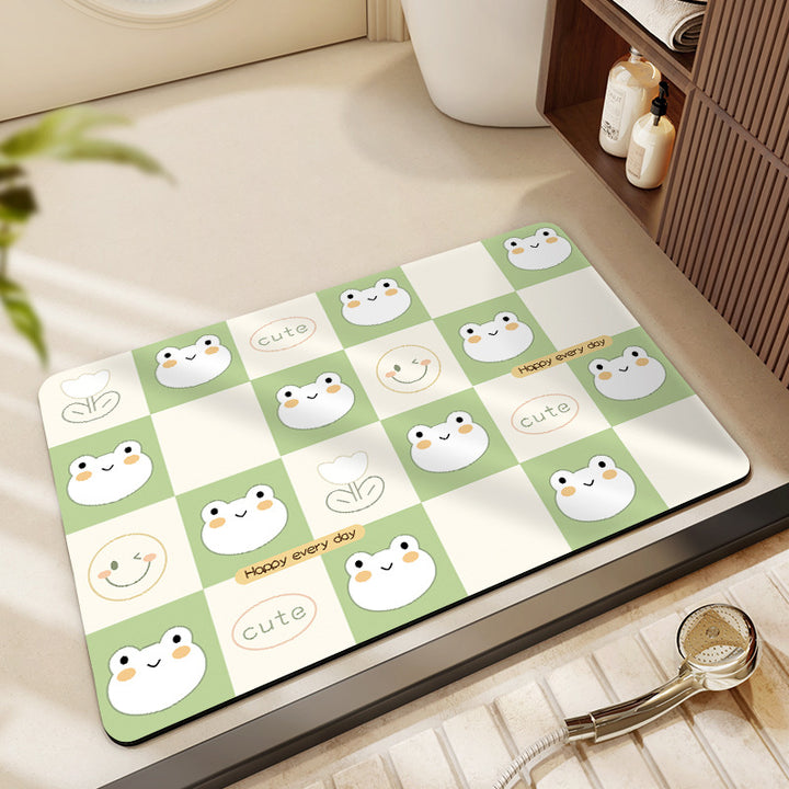 Cute Cartoon Pet-Themed Bath Mat Stornfield