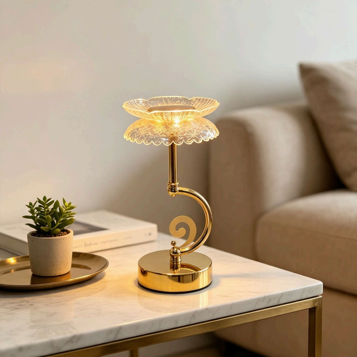Artistic Glass Table Lamp