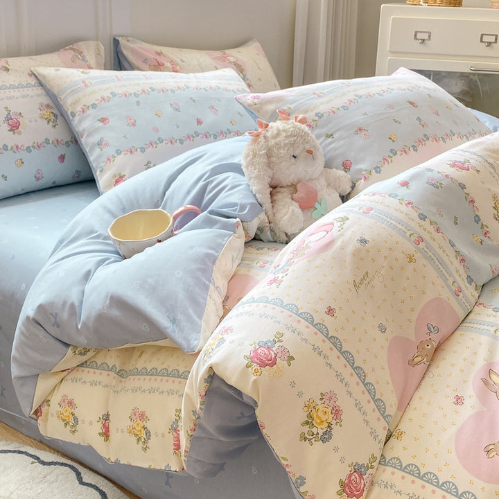 Floral Print Bed Linen Set