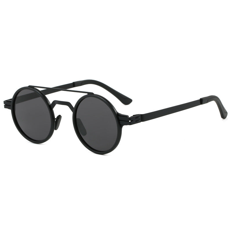 Ladies fashionable round sunglasses with minimalist design Stornfield