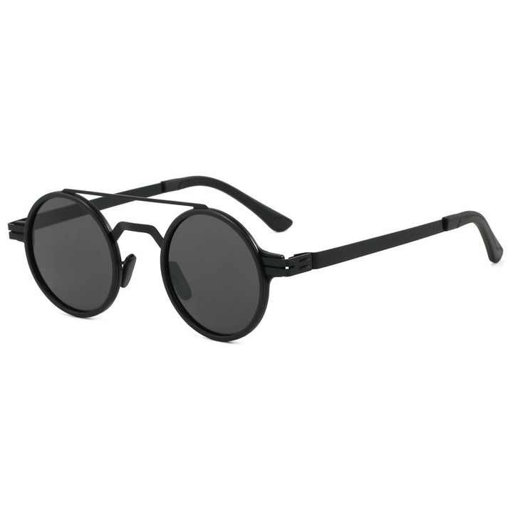 Ladies fashionable round sunglasses with minimalist design Stornfield