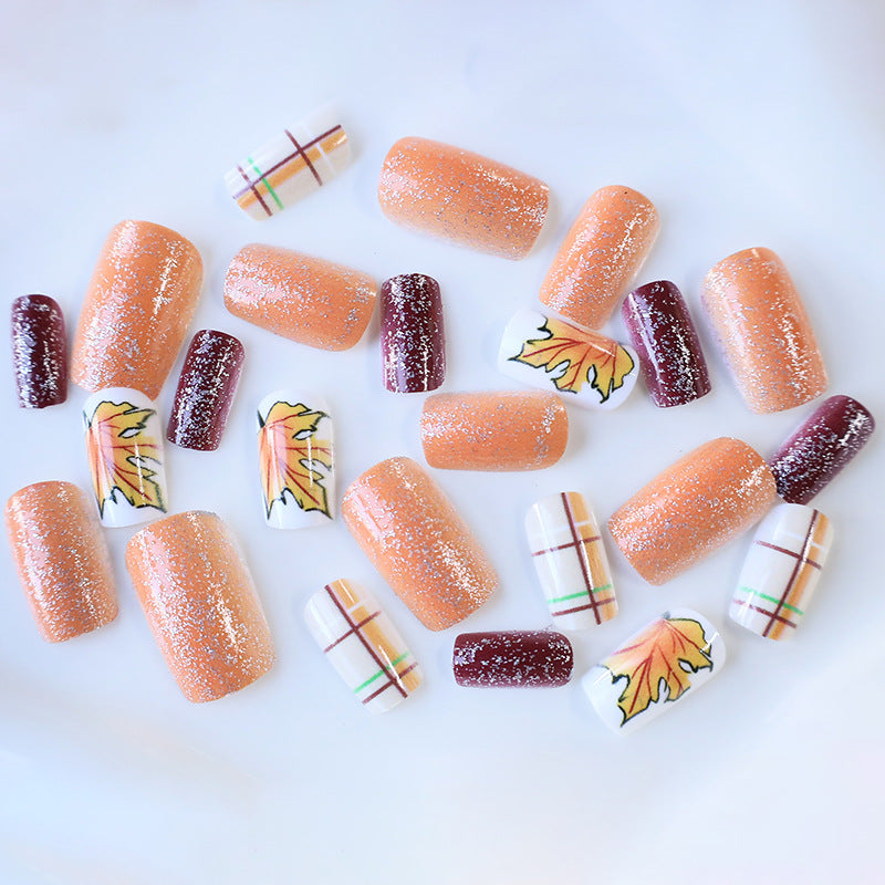 Autumn-Themed Decorative Nail Art Stornfield