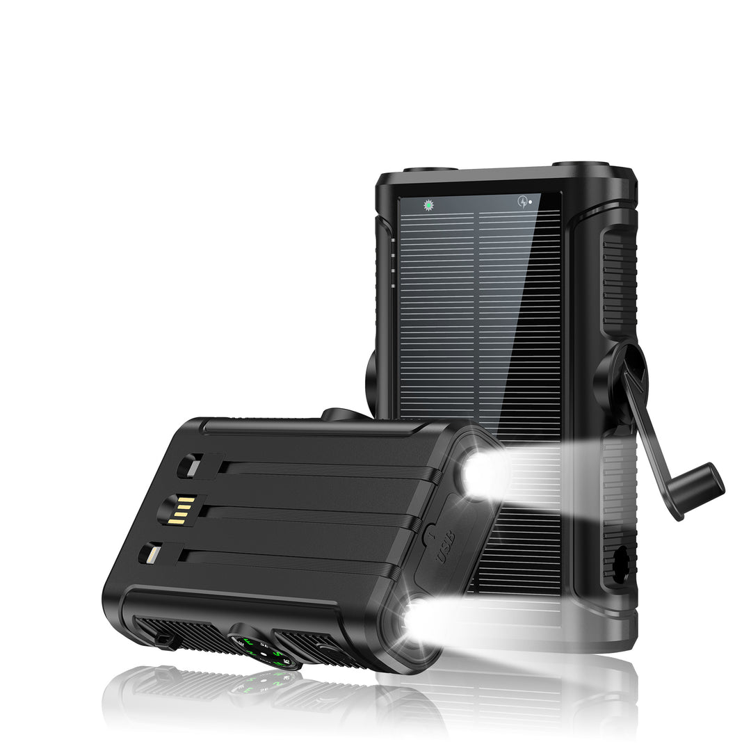 Multifunctional Solar Powerbank with Hand Crank Stornfield