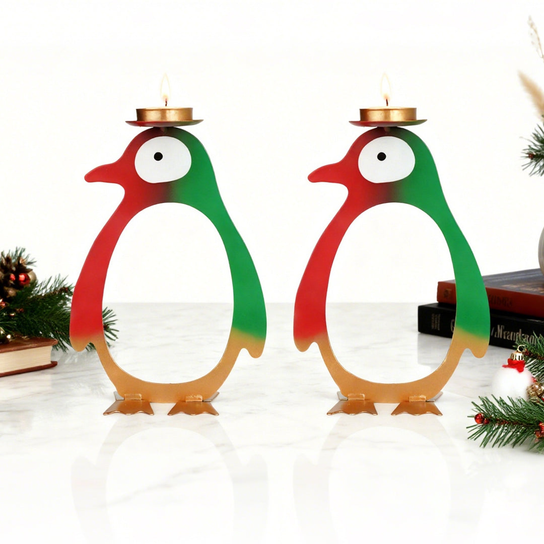 Decorative Penguin Candle Holder