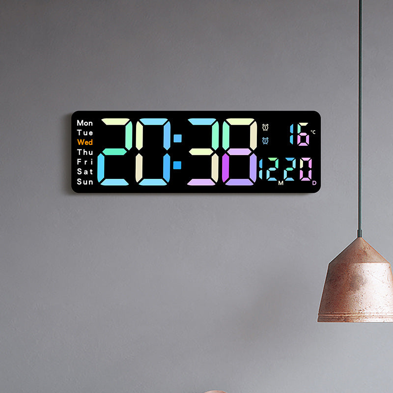 Digital Multifunktionswecker mit mehrfarbigem LED-Display und Temperaturanzeige Stornfield